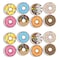 Ashley Productions Non-Magnetic Mini Whiteboard Erasers, DonutFetti, PK16 78009 - alternate 1